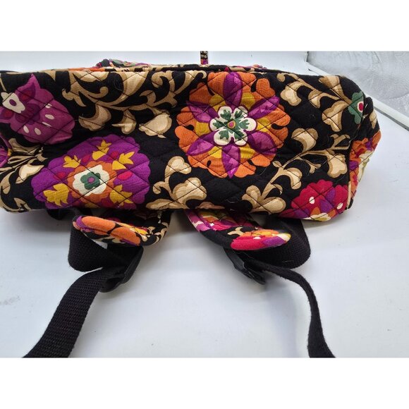 Vera Bradley Quilted Floral Backpack With Pockets & Adjustable Straps - Picture 5 of 10